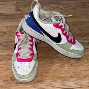 Nike Kids Sneakers - White, Pink, and Purple